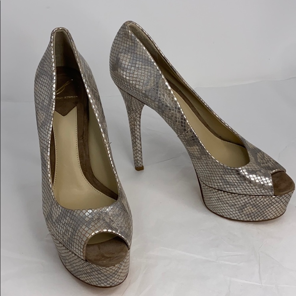 Brian Atwood Sz 40.5 BFBambola Peep Toe High Heels